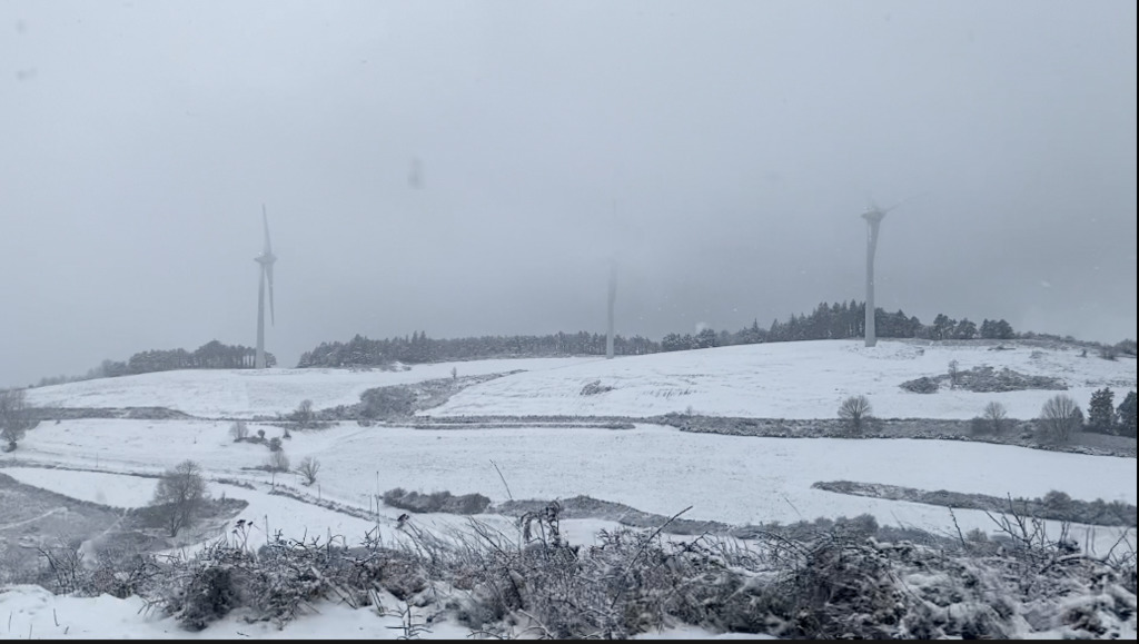 Hérault Une journée sous les flocons dans les hauts cantons