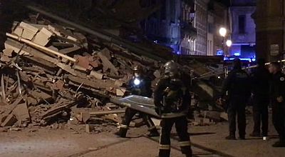 video | Effondrement d'un immeuble à Toulouse rue Saint-Rome