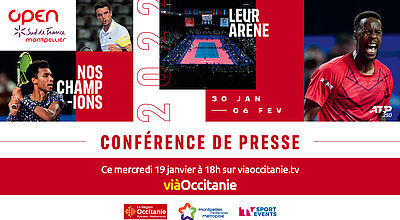 Conférence de presse Open Sud de France - Montpellier 2022
