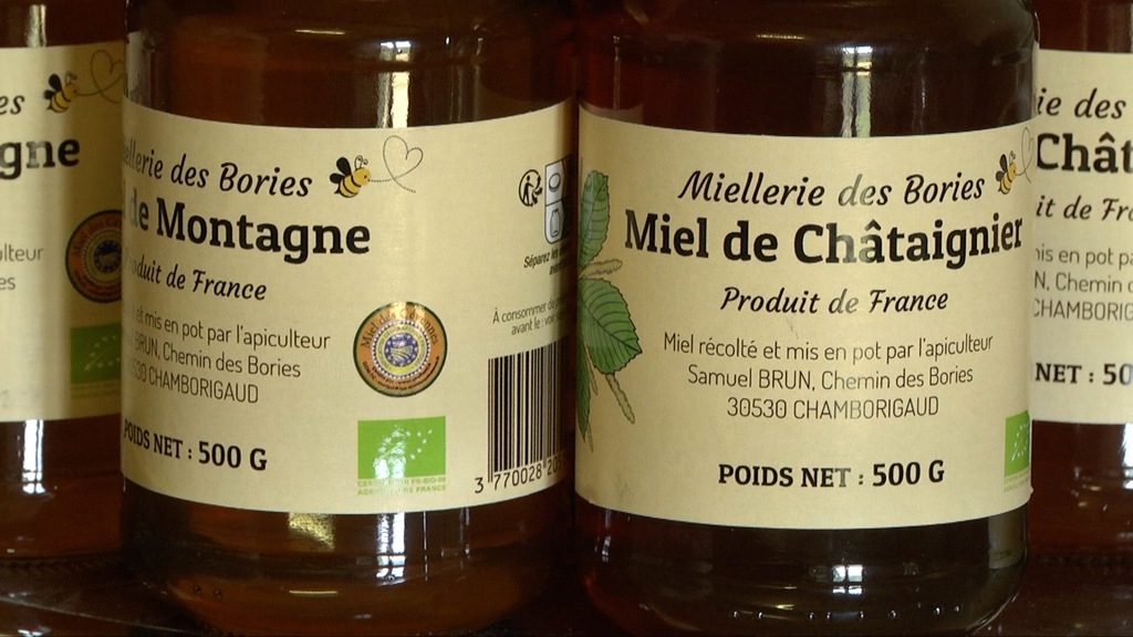 Miel de Châtaignier des Cévennes (30-Gard) récolté par l'apiculteur