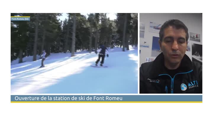 Ouverture de la station de ski de Font Romeu