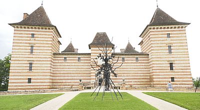 L'artiste de plein vent Michel Batlle expose ses oeuvres au château de Laréole