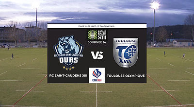 video | Replay : RC Saint-Gaudens XIII VS Toulouse Olympique Elite