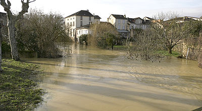 Inondations : Lente décrue à Vic-Fezensac après la tempête Bella