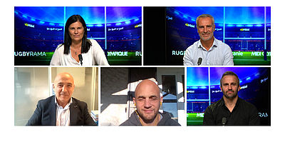 Yann Delaigue, ancien international et Laurent Travers, président du Racing 92, sont les invités de viàMidol