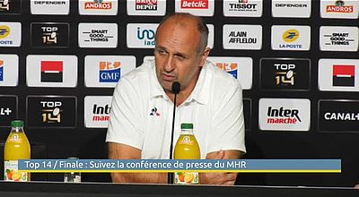 Conférence de presse finale du TOP 14  de Montpellier Hérault Rugby