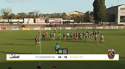 Revivez la victoire du F.C Lézignan XIII​ (36-18) face au Albi R.L XIII