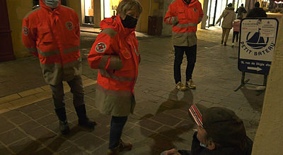 Plan grand froid dans l'Aude : la Croix-Rouge sur le pont