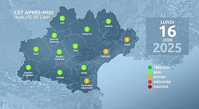 Meteo en Occitanie du Mardi 17 juin 2025 à 11 heures