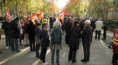 Les retraités manifestent pour l'indexation des pensions sur l'inflation