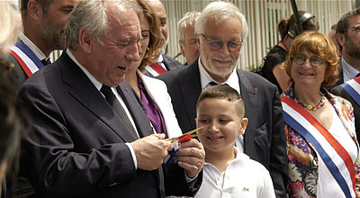 Le Premier ministre François Bayrou, en visite dans le quartier de la Mosson