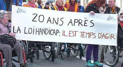 Perpignan : une manifestation pour rappeler les objectifs de la loi Handicap