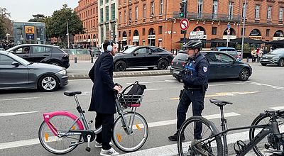 Cyclistes verbalisés à Toulouse : Le respect du Code de la Route, c'est pour tous !