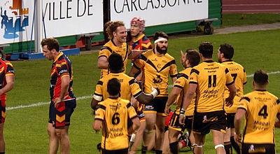 Rugby à XIII Élite 1 : Carcassonne s'impose 24 - 18 face à Saint-Estève XIII Catalan