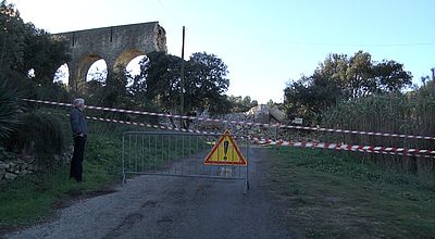 Comps : Un aqueduc de 126 ans s'effondre brusquement