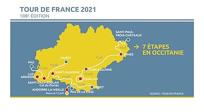 Le Tour de France 2021 en Occitanie : 7 étapes du 8 au 15 juillet