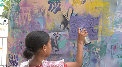 Une initiation au street art pour les plus jeunes
