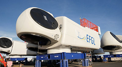 Éoliennes flottantes (EFGL) : Les turbines et les pales sont arrivées à Port-la-Nouvelle