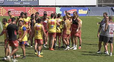 Rugby à XIII : Ultime entraînement à Perpignan pour les Dragons Catalans