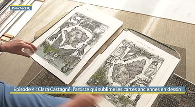 Episode 4 : Clara Castagné, l'artiste qui sublime les cartes anciennes en dessin