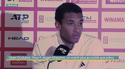 Open Occitanie : Pour Félix Auger-Aliassime, "le match face à Arthur Cazaux a été plus accroché que prévu"